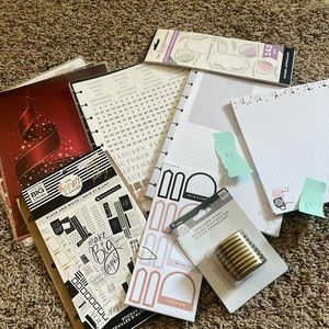 Happy planner de-stash.  Classic size